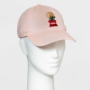 ✨SOLD✨Women’s Pink Abstract Plant Baseball Hat